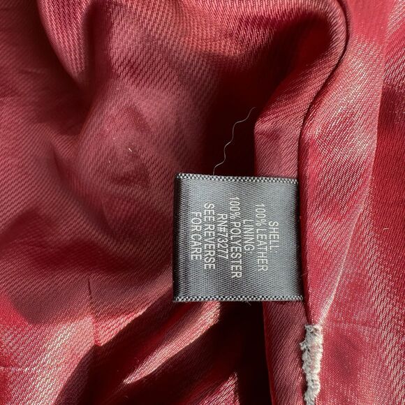 Croft‎ And Barrow Leather Jacket Womens Size Medium Black Button Up Lined Hooded - Picture 9 of 10